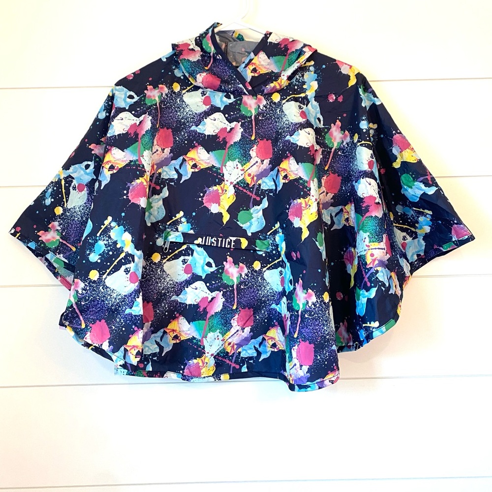 Justice Kids Multicolor Hooded Cape